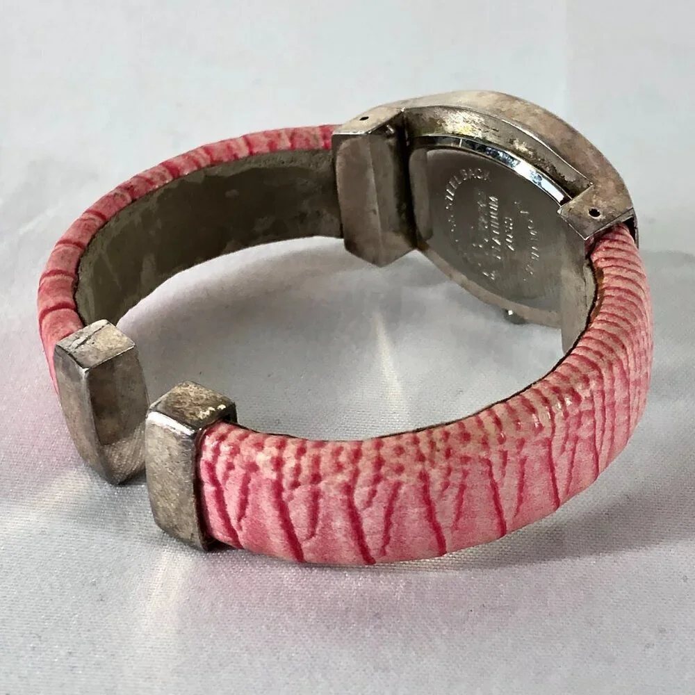 Geneva Platinum Silver Tone With Rhinestones Bracelet Watch